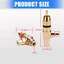 BTM Mạ Vàng 90 Độ Góc Phải 1 Nam Đến 2RCA Nữ Bộ Chia Âm Thanh Video TV Adapter Nâng Cấp Đầu Nối Kim Loại