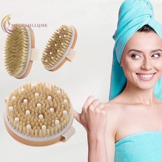 Csndices 1 Cái Tẩy Tế Bào Chết Bằng Gỗ Massage Toàn Thân Bàn Chải Tắm Lông Tự Nhiên Mềm SPA Người Phụ Nữ Người Phụ Nữ Chăm Sóc Da Ướt Khô Body Brush VN