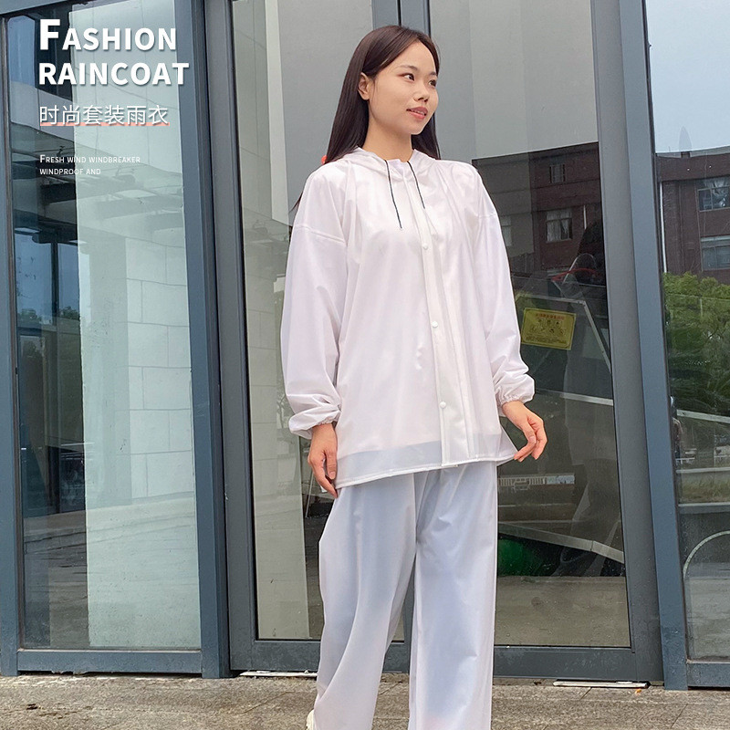 Áo mưa Đi xe máy Unisex Split Áo mưa Strip Áo mưa thoải mái và chống mài mòn thoáng khí - Bộ áo mưa vải Oxford, Bộ áo mưa xe máy