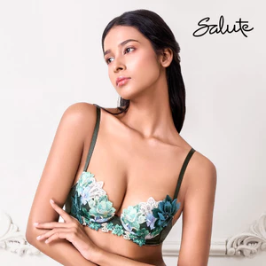 Áo lót Wacoal Salute IBTJ430 có gọng, nâng nhiều ren thêu cao cấp - BTJ430