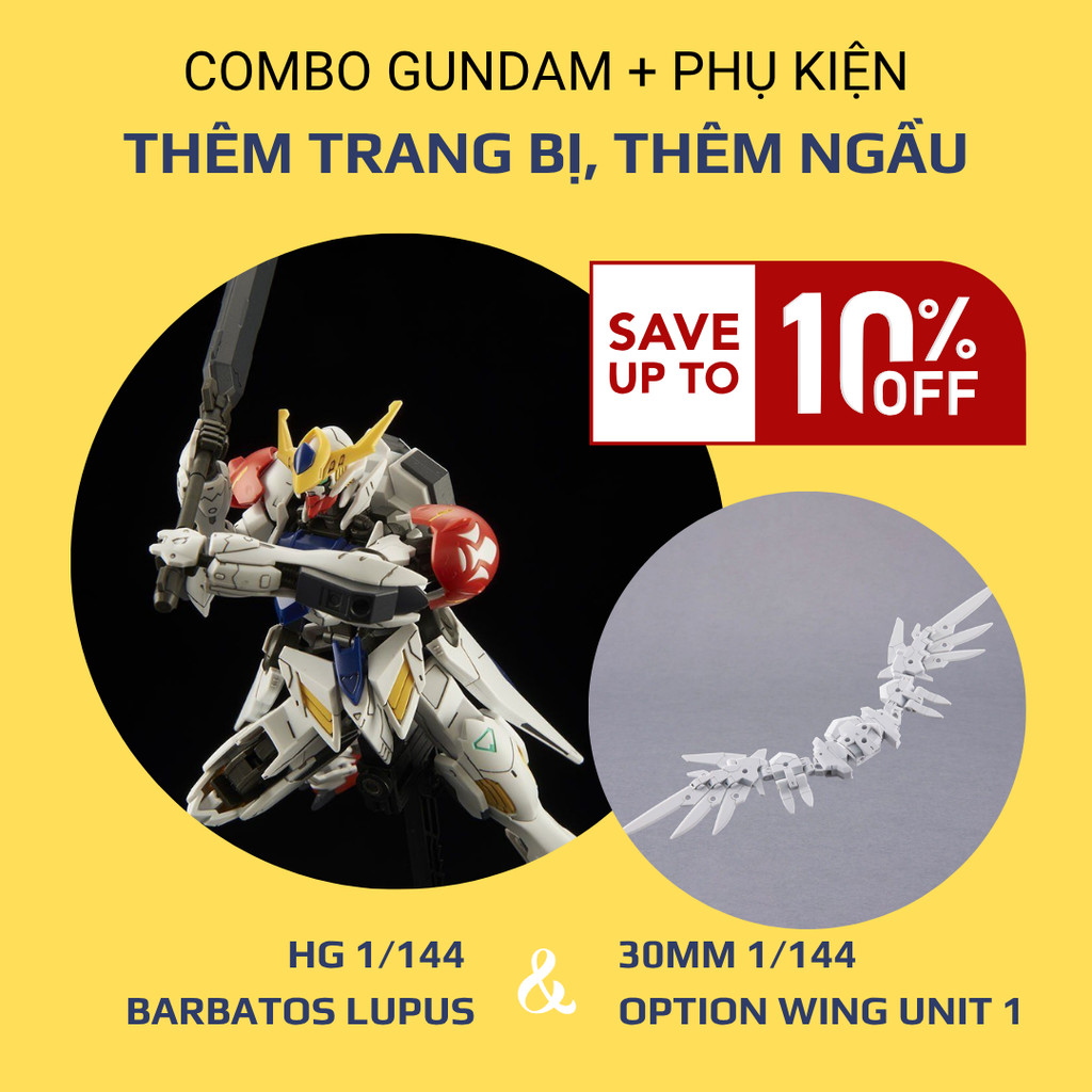 Gundam Barbatos Lupus Mini Lego Gundam Mô Hình Lắp Ráp Bandai - Main Image