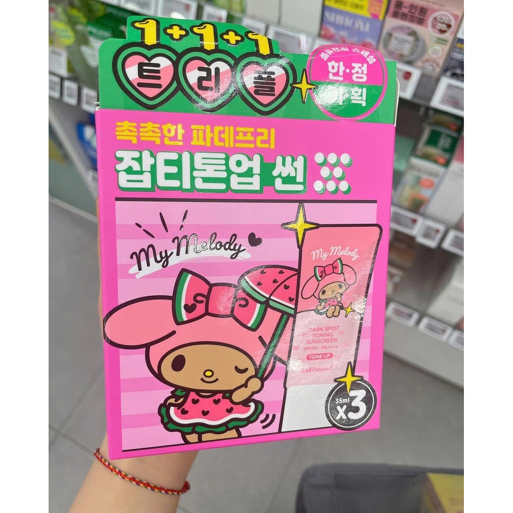 KEM CHỐNG NẮNG CELL FUSION C TONE UP MY MELODY 35ML