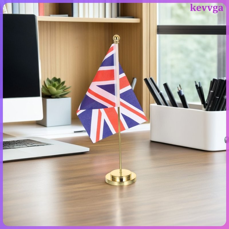 Bàn Văn Phòng Cờ Vương Quốc Anh Uk Để Bàn Giá Đỡ Mini Để Bàn Đứng Để Bàn Trang Trí Kevga