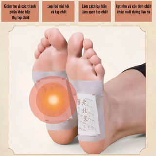 [LOẠI 1] Miếng dán thải độc chân, hộp 50 miếng dán thải độc, cải thiện giấc ngủ, tê bì chân tay. GDMA