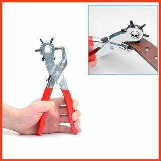 【COD】Kìm Bấm Lỗ 6 Kích Cỡ Dùng Được Cho Da, Giấy, Túi, Cặp, Dây Nịt, Đồng Hồ