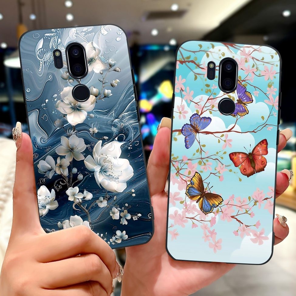 Ốp lưng LG G7 ThinQ LMG710EM Thẩm Mỹ Mèo Dễ Thương Thời Trang Hoa Sơn Ốp lưng LG G7ThinQ