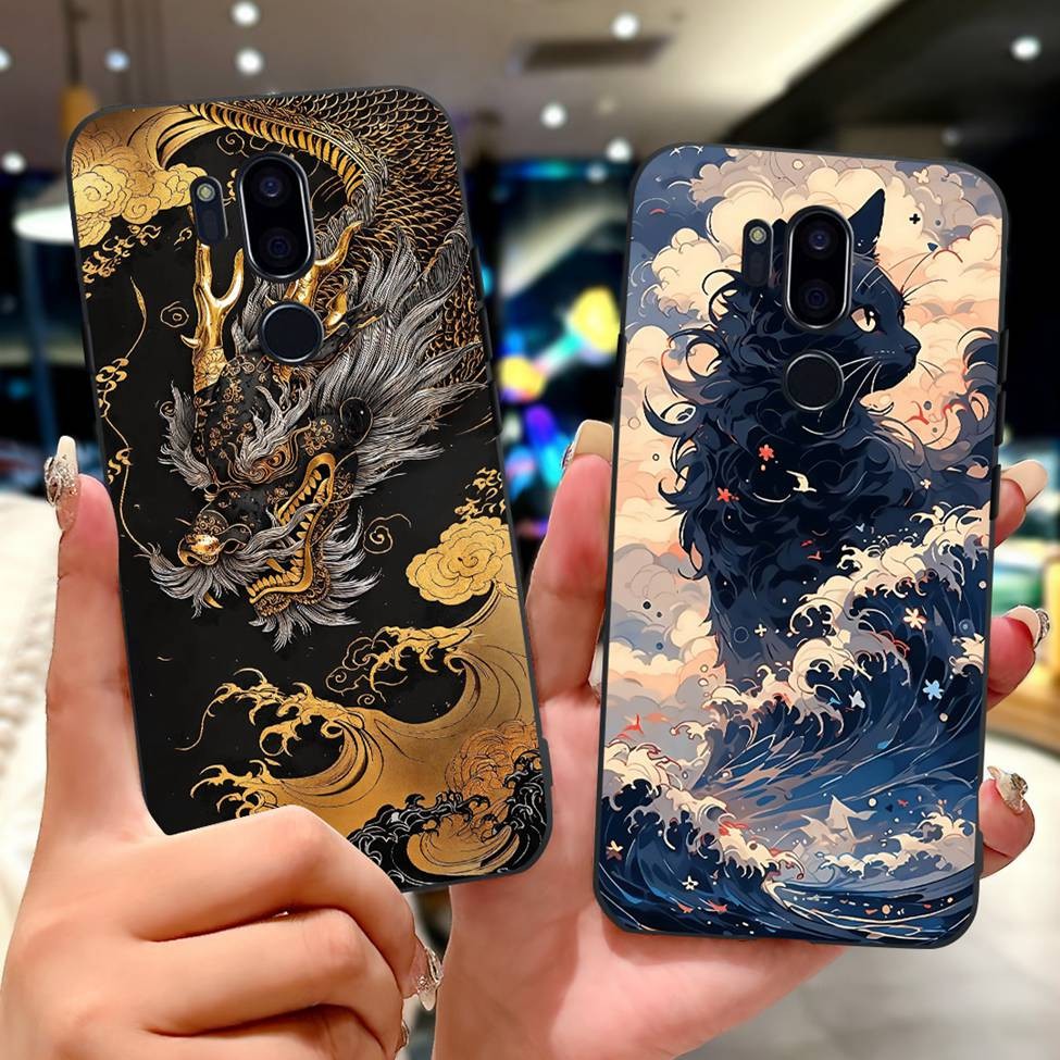 Ốp lưng LG G7 ThinQ LMG710EM Thẩm Mỹ Mèo Dễ Thương Thời Trang Hoa Sơn Ốp lưng LG G7ThinQ