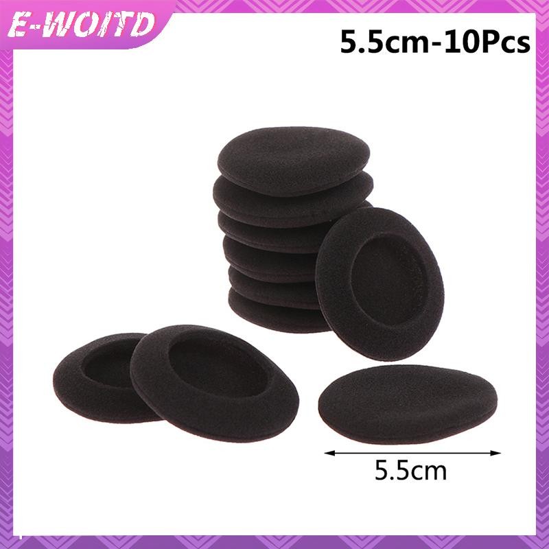 E-woitd 2/10 Miếng Đệm Tai Nghe Bọt Dày Đệm Tai 3.5 / 4.5 / 5.5 / 6cm Cho Tai Nghe Tròn HNVN