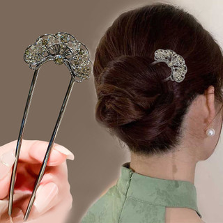Kẹp Tóc Hình Quạt Kim Cương Giả, Phong Cách Mới, Dáng Hình Chữ U, Đơn Giản Và Thời Trang
