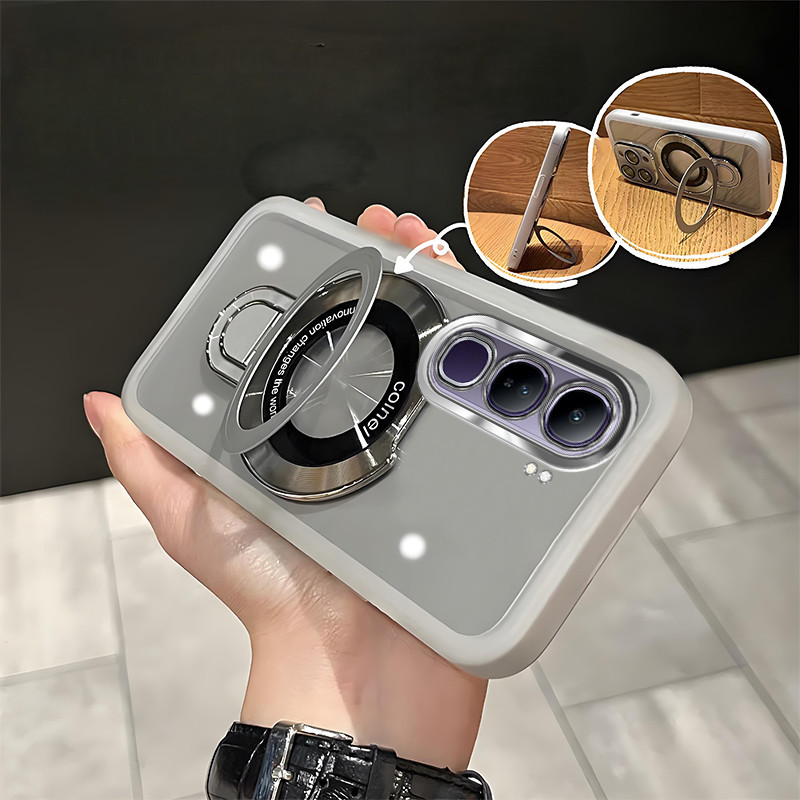 Ốp Điện Thoại Thời Trang Cho VIVO V50 lite 5G 4G Vỏ Điện Thoại Bảo Vệ Ống Kính Máy Ảnh Silicon Mềm Giá Đỡ Vỏ Dễ Thương
