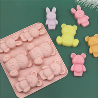 Khuôn Silicon Thỏ, Rùa, Cá, Mèo, Hoa, Nơ, Chân, Gấu Nhiều Hình Dễ Thương Làm Rau Câu, Pudding, Panna Cotta , Kẹo dẻo