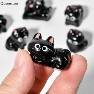 Queenten Mới Bức Tượng Nhỏ Hoạt Hình Micro Phong Cảnh Nhựa Đồ Trang Trí Nhà Cửa Mèo Con Dễ Thương Để Bàn Trang Trí Phòng QT