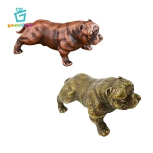 Hình Chó Đồng Tượng Mini Thủ Công Tay Nghề Thực Tế Handmade Sưu Tập Điêu Khắc Cho Máy Tính Để Bàn Bàn Nhà Bàn Trang Trí Xe Hơi