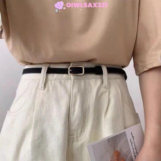 Thắt lưng da PU khóa chốt OIWLSAX321, thiết kế sang trọng, phong cách retro, đa năng cho nữ