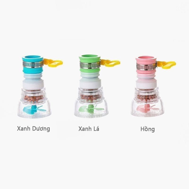 Combo 5 Đầu Vòi Chống Bắn Nước Có Bộ Lọc Xoay 360 Độ Và Kéo Dài 12 cm Cho Phòng Bếp Nhựa ABS/PVC