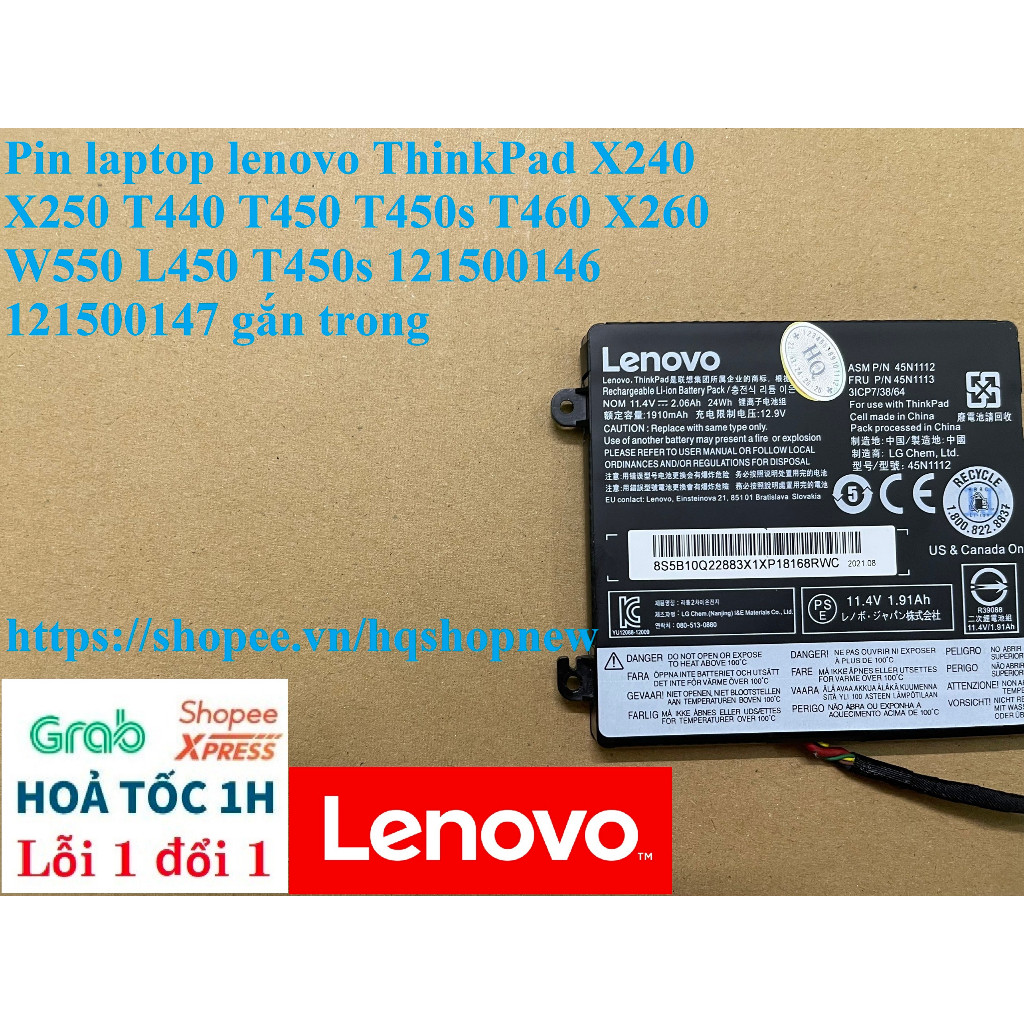 Nuovo Per Lenovo ThinkPad X240 X250 X260 X270 T440 T450 - Foto 9