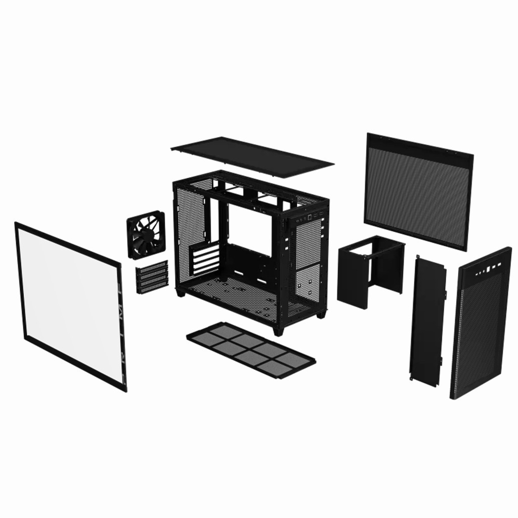 Vỏ Case ASUS Prime AP201 Tempered Glass / AP202 Tempered Glass MicroATX Case (Trắng/Đen) - Hàng new | BigBuy360 - bigbuy360.vn