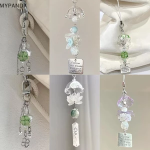MYPANDA Móc Khóa Trong Suốt Chuông Gió Dễ Thương Mặt Dây Chuyền Điện Thoại Di Động Móc Khóa Dây Túi Phụ Kiện Trang Trí Nhà Cửa.