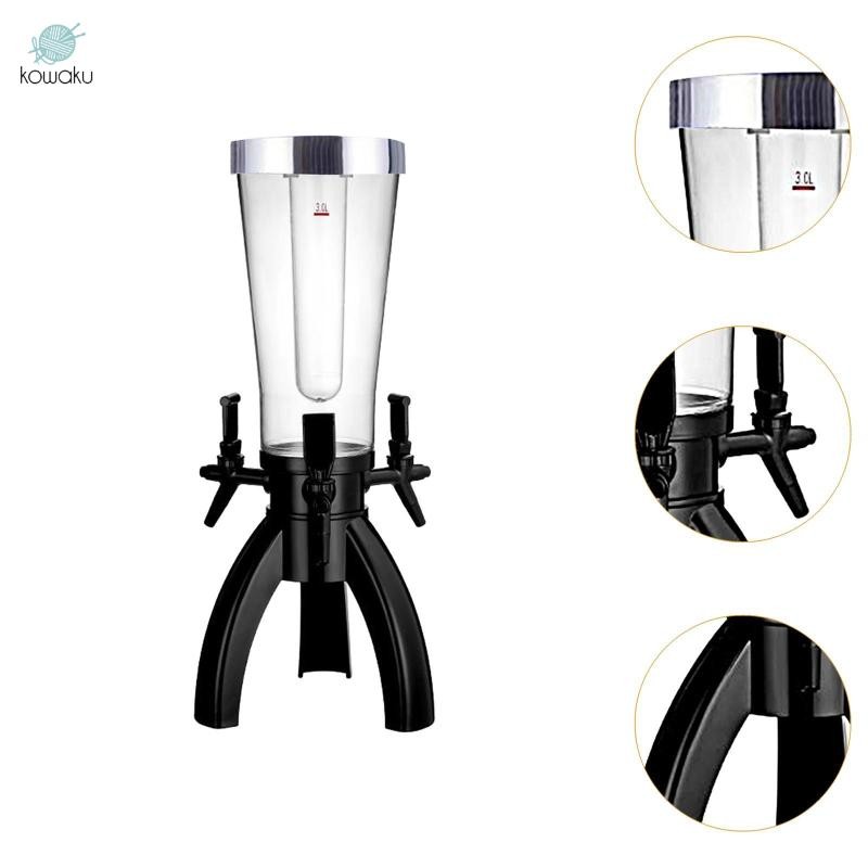 Tháp bia 3 L Tháp bia có ống lạnh Đồ uống chắc chắn Tháp đựng đồ uống thương mại cho quán rượu RV Bar Trò chơi tiệc tùng