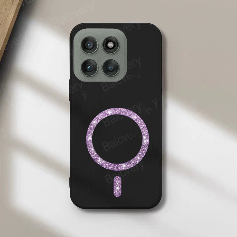 Vỏ Thời Trang Cho Motorola Moto G Style Power Edge 5G 2023 2024 2025 Silicon Mềm Đen Mờ Bao Với Lấp Lánh Không Dây Từ Tính Miếng Dán | BigBuy360 - bigbuy360.vn