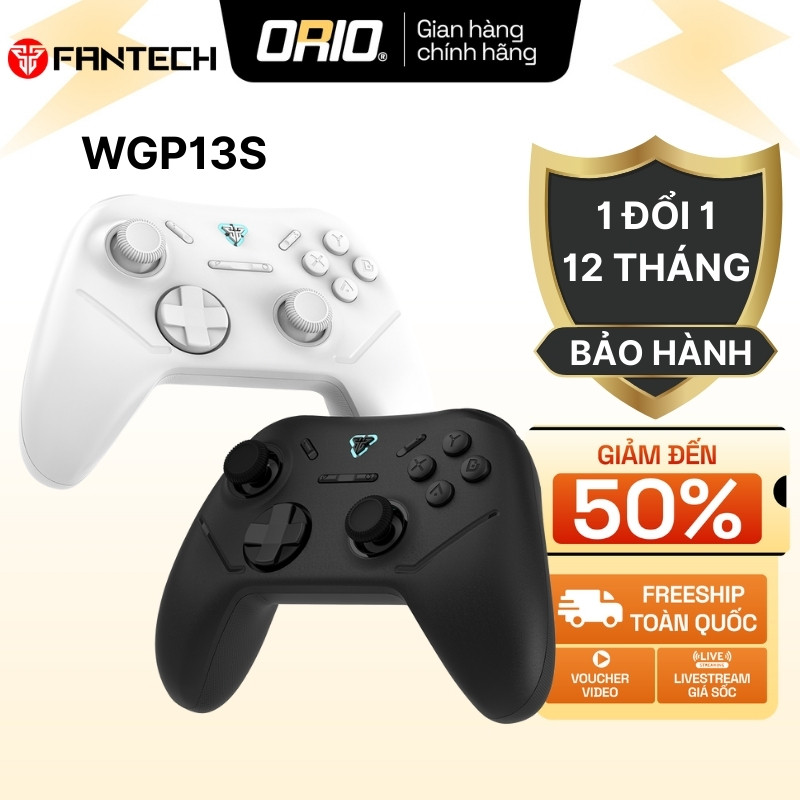 Tay Cầm Chơi Game ORIO Fantech Shooter III WGP13S – 19 Nút, Không Dây & Có Dây, Pin 600mAh, 1000Hz