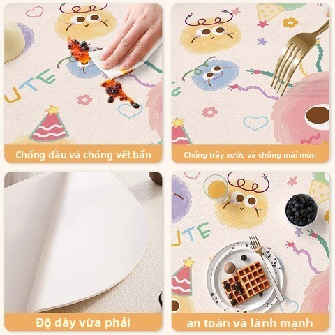 [Áp dụng nhiều cảnh] Thảm trải bàn chống dầu chống thấm nước phong cách nữ tính ngọt ngào | Bàn / Bàn ăn chuyên dụng | Kháng khuẩn Không mùi Dễ lau chùi | Che nắng Opaque | Văn phòng tại nhà Essential