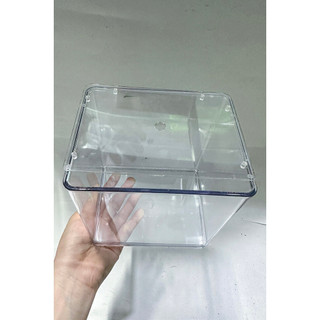Bể Cá Betta Mica Siêu Trong HIện Đại 17x13x15cm (Có Nắp Nhựa Mica)