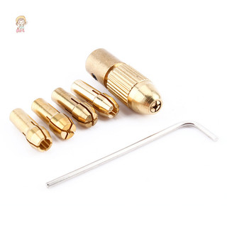 Twe 7 / 12 Cái / bộ Đồng Collet Micro Khoan Tự Kín Mũi Khoan Dụng Cụ Chuck Adapter Phát Hành Nhanh Keyless Bit Adapt 2-5mm VN