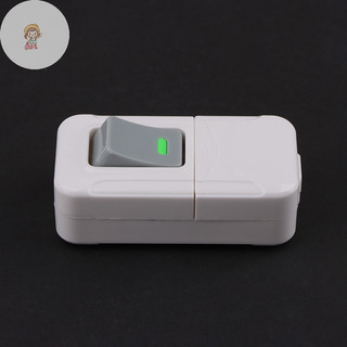 TWE Trắng BẬT TẮT Nút Nhấn Bàn Đèn Led Trực Tuyến Điều Khiển Giữa Cab Đầu Giường Điện 6A 250V VN