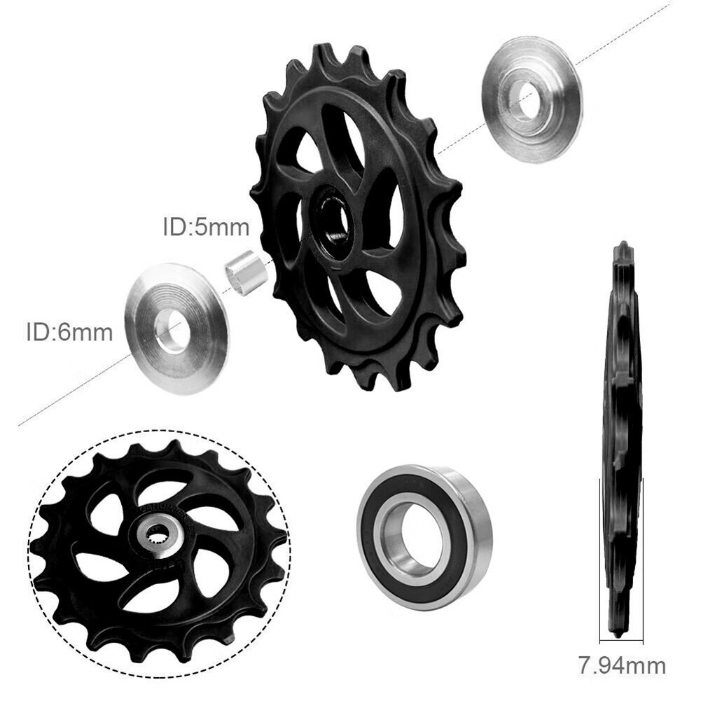 [Cosyh] 10-18T MTB Xe Đạp Phía Sau Mech Derailleur Ròng Rọc Bánh Xe Mang Xe Đạp Đường Bộ