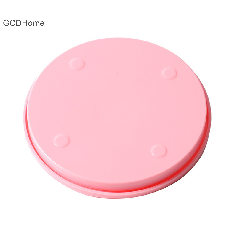 Gcdhome 1 Nhà Bếp Chảo Nướng Dụng Cụ Bánh Nhựa Tấm Bàn Xoay Xoay Chống Trượt Bánh Tròn Đứng Trang Trí Bánh Bàn Xoay HOT