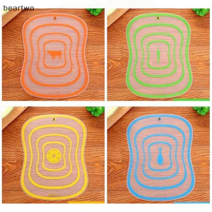 < Beartwo > Ba Kích Cỡ Dây Màu Nhà Bếp Chống Trơn Trượt Cắt Khối Công Cụ Linh Hoạt Trong Suốt Cutg Board Nhà Bếp PP Cutg Board Đẹp