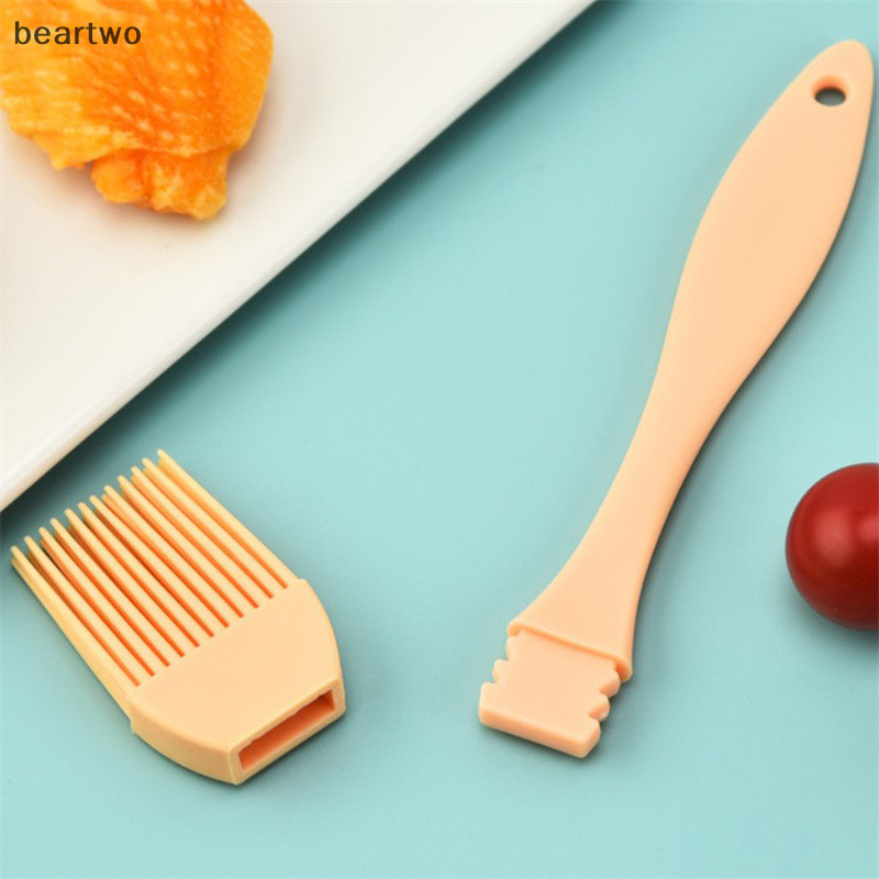 < Beartwo > Bàn Chải Dầu Silicon Thịt Nướng Basg Bàn Chải Gia Vị Nước Sốt Bánh Mì Bơ Trứng Chịu Nhiệt Nhà Bếp Nướng Dụng Cụ Nấu Ăn Đẹp