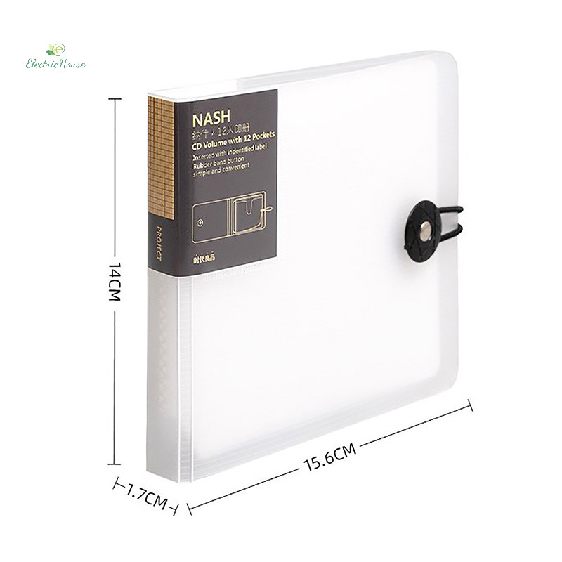 [Nhà Điện] Hộp Đựng Đĩa Nhựa Màu Trong Suốt CD Hộp Đựng DVD Ví Túi Bảo Quản Người Tổ Chức Hộp Đựng Túi CD DVD Hộp Album Hộp Có Khóa mới