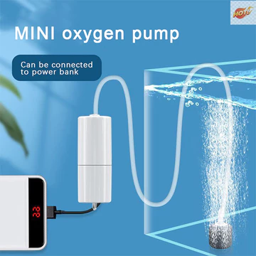 MEET Máy bơm không khí oxy bể cá USB Máy nén khí im lặng Máy sục khí cầm tay Máy tạo oxy nhỏ Phụ kiện bể cá 5V 1W VN