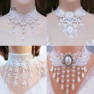 Nhà Máy Thời Trang Vintag Cổ Điển Gothic Hình Xăm Ren Cho Nữ Pha Lê Đen Mặt Dây Chuyền Charm QrhYK