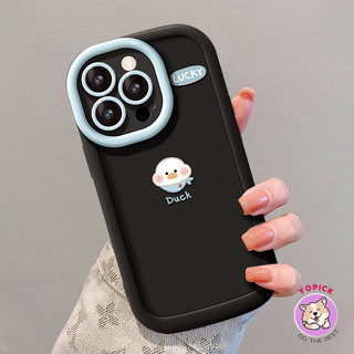 Mini Duck  Phone case for IPhone17 16 15 14 13 12 11 X Xs Xr 7 8 Plus Pro Max Anti Drop Soft Back Cove JKP