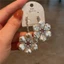 Bông tai thủ công Bông tai hoa trắng Zircon Bán buôn nữ