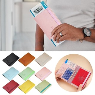 Vỏ hộ chiếu JKDESIGN, Vỏ bảo vệ giấy chứng nhận PU nhiều màu, Bảo vệ đa chức năng sáng tạo Kẹp vé chống nước Unisex