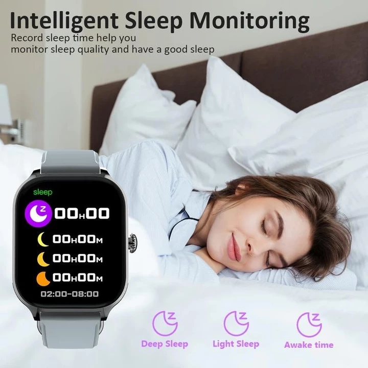 Đồng hồ thông minh H9 Đồng hồ thể thao nam nữ 2.01 "HD Nhận màn hình cảm ứng / Gọi điện Trò chơi Bluetooth Âm nhạc Nhịp tim / Máy đo huyết áp Đồng hồ  – 6
