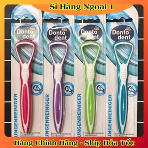 Cây cạo lưỡi, vệ sinh lưỡi Dontodent bằng nhựa, cao cấp, cho người lớn của Đức - Đủ Bill