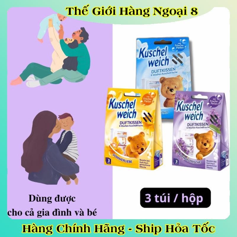 [auth] Túi thơm tủ quần áo cho bé Kuschel weich hình gấu trẻ em an toàn - Nội địa Đức đủ Bill [Hot]