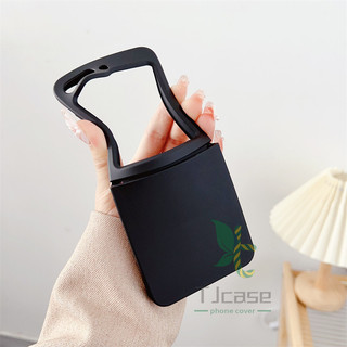 Bản lề cao su Vỏ TPU mềm Samsung Galaxy Z Flip 6 Z Flip 5 Khóa liên kết kim loại Màu trơn Vỏ thân thiện với da