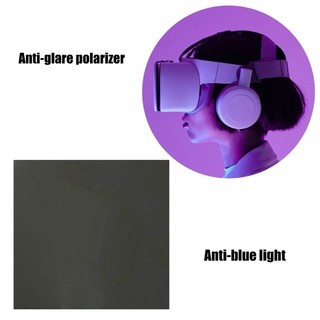 Charmantcc1 10x10cm 0 90° Tấm phim phân cực tuyến tính 380-700nm Bộ lọc phân cực truyền ánh sáng không dính