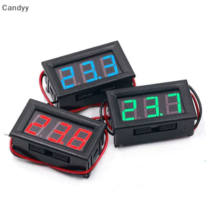 NDY Kỹ Thuật Số Vôn Kế 2 Dây 5V Đến 120V Điện Áp Hiển Thị Kỹ Thuật Số Linh Kiện Điện Xe Đồng Hồ Chống Ngược Kết Nối N