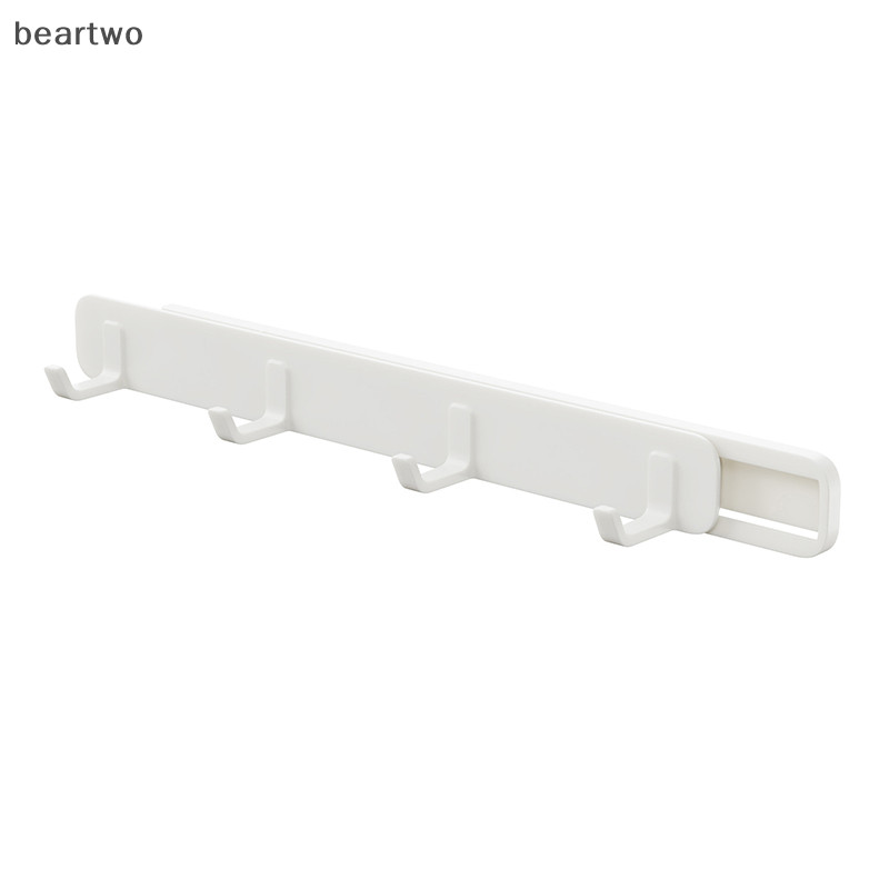 < Beartwo > Móc co giãn trượt treo tường Khoảng cách mở rộng Móc treo khăn Nhà bếp Phòng tắm Tiết kiệm không gian Móc lưu trữ Đẹp