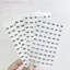 1 / 4 tờ Nhãn dán số Laser chống nước cho DIY Craft Tự dính Sơn móng tay Màu môi Thẻ số Nhãn dán [làm đẹp]