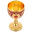 Kính DELMER, Cốc kim loại cổ điển dập nổi chống vỡ, Tiệc thánh Chalice phong cách đính kim cương trang trí