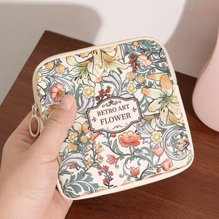 [Vận chuyển nhanh] Túi đựng mỹ phẩm HOMELYHUB, Túi đựng băng vệ sinh PVC đa năng, Ví đựng tiền xu dung tích lớn