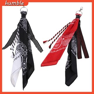 Hum Dây Xích paisley bandana kerchief Dạng Ví Phối Ruy Băng punk Trang Trí Đầu Xe Đạp Phong Cách hip hop unisex